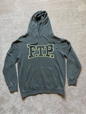 FTP Logo Grey Men’s Pullover Hoodie